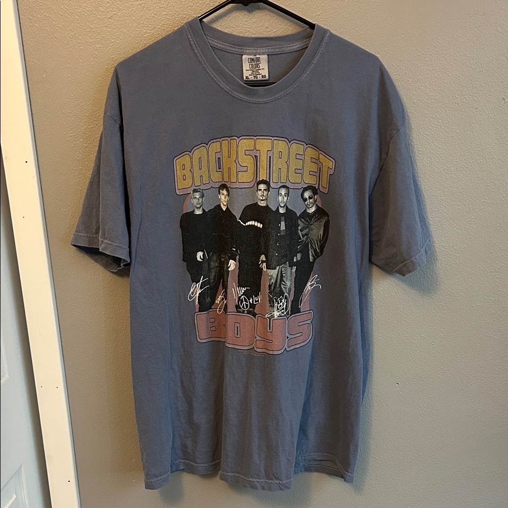 Comfort Colors Backstreet Boys Graphic T-Shirt - Blue